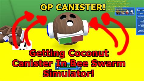 Getting The Coconut Canister In Bee Swarm Simulator Roblox Bee Swarm