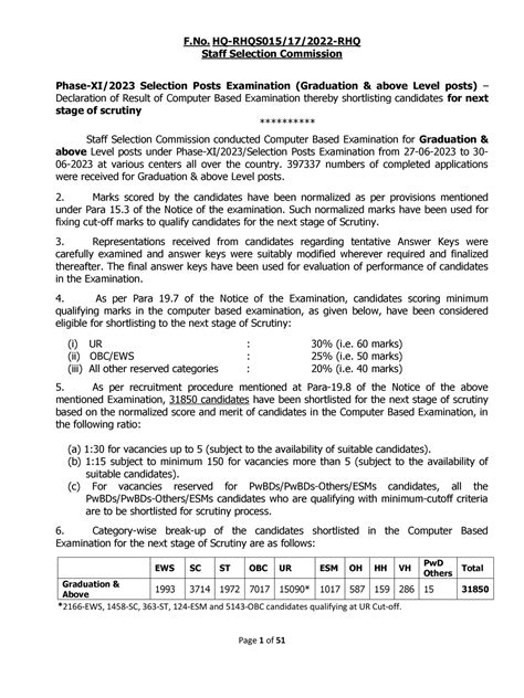 Ssc Selection Post Phase Notification Pdf Instapdf