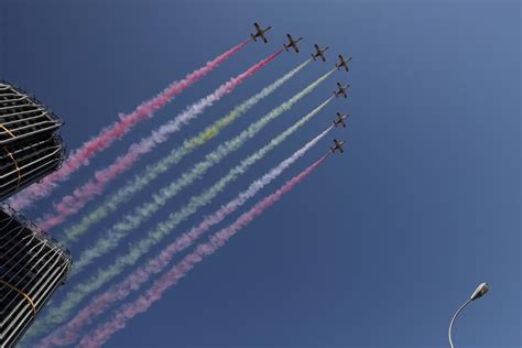 Todos Los Aviones Que Volar N En El Desfile Del De Octubre Por El