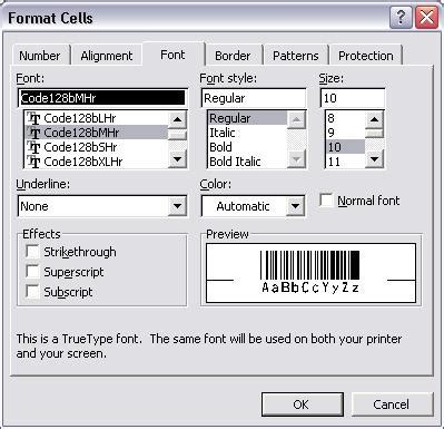 Print Code 128 barcode in Access, Excel and Crystal Reports