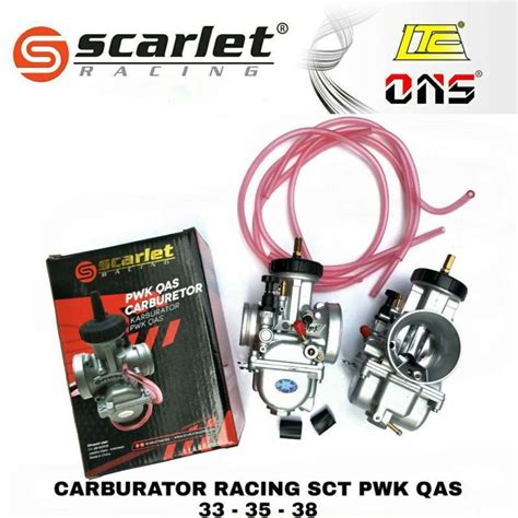 Jual Karburator Karbu Pwk Qas Ukuran 33 35 38 Scarlet Racing Pwk Qas