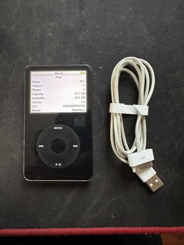 Apple Ipod Classic 5th Gen A1136 30gb Black Working Ebay