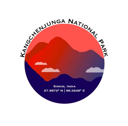 Kangchenjunga National Park Badge | Skillshare Student Project