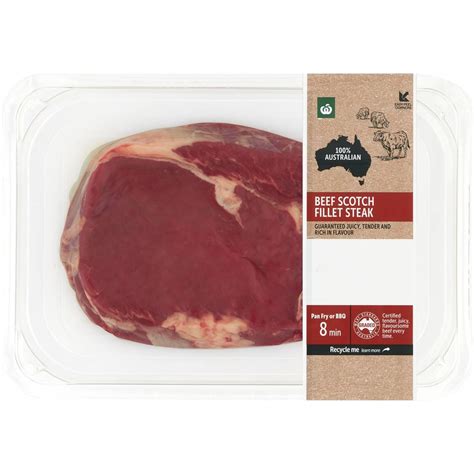 Woolworths Beef Scotch Fillet Steak Small 170g 420g Woolworths