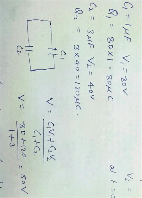 Three Capacitors C1 2mu F C2 Mu F And C3 4mu F Are Separately