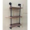 Amazon Rogmars Industrial Pipe Shelving Solid Wood Floating