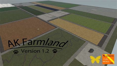 AK Farmland Flache 4fach Map V1 2 0 0 FS25 Mod FS22 Mod