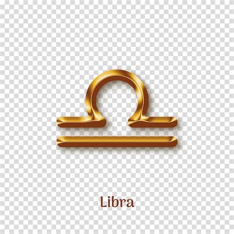 Premium Vector Libra Golden Zodiac Sign With Shadow Isolated On