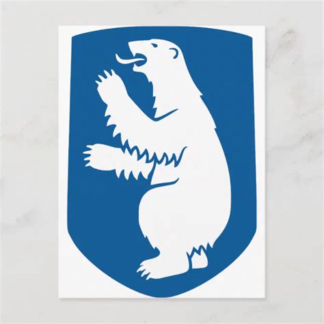 Greenland Official Coat Of Arms Heraldry Symbol Postcard Zazzle