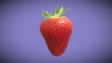 Strawberry Download Free 3d Model By Br Rodrigogelmi