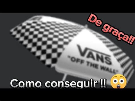 Como Conseguir O Guarda Chuva Vans De Gra A No Roblox Youtube