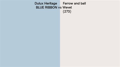 Dulux Heritage Blue Ribbon Vs Farrow And Ball Wevet 273 Side By Side Comparison