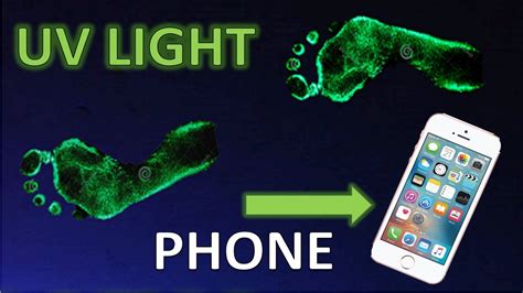 How To Make A Uv Black Light With Your Cell Phone Light Youtube