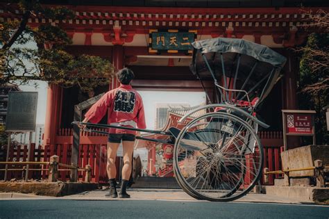 Tokyo Rickshaw Experience Reservation 60 Minute Course For Good Luck