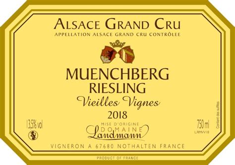 Grands Crus d Alsace Vins Armand Landmann à Nothalten