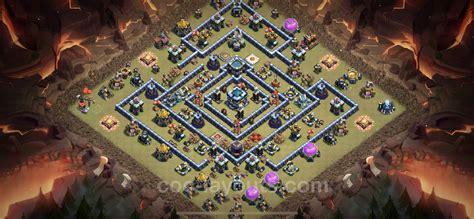 Die Anti 2 Sterne War Base Rh13 Link Legend League Coc Kriegsbase Rathaus Level 13 Cw