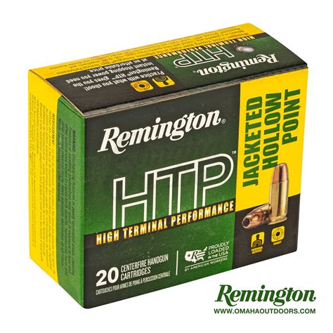 Remington HTP 9mm Ammo 147 Grain JHP 20 Round Box Omaha Outdoors