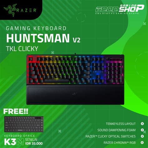 Razer Huntsman V2 Tkl Optical Gaming Keyboard Lazada Indonesia