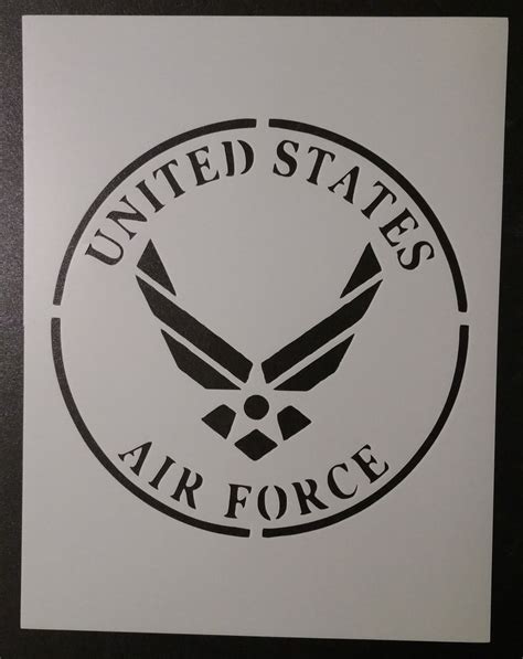 U.S. Air Force (Round) - Stencil – My Custom Stencils