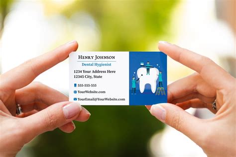 Dental Hygienist Business Card Dental Assistant Business Card Etsy