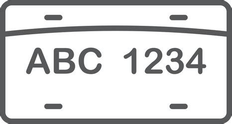 License Plate Template Vector Images (over 160)