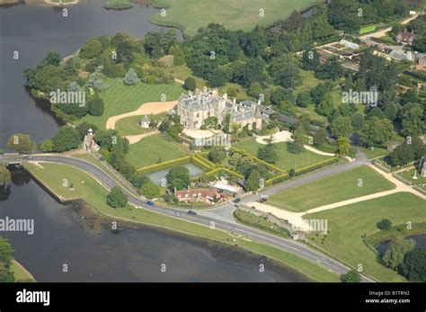 Aerial View Of Palace House Beaulieu In The New Forest Hampshire