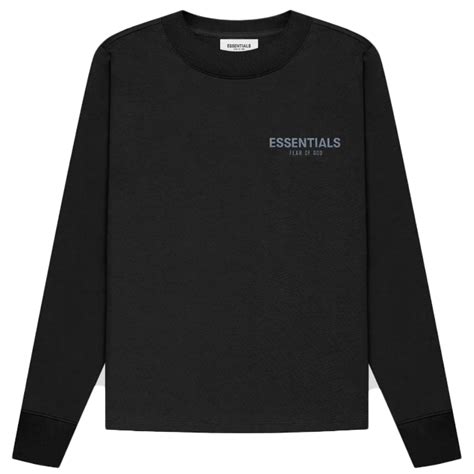 Fear Of God Essentials Long Sleeve Limo Black