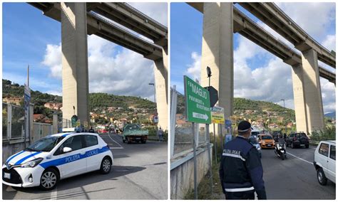 Crollano Calcinacci Dal Viadotto Dell Autofiori A Imperia Ma Sopra C