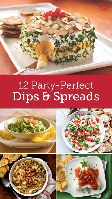 12 Party Perfect Dips And Spreads Holiday Appetizers Easy Great