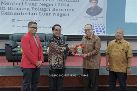 Unhas Nobar Pernyataan Pers Menlu 2024 Dan Bincang Polugri Bersama