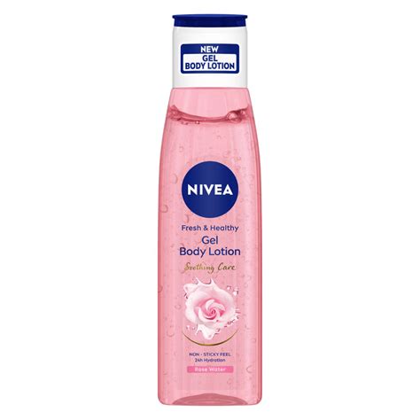 Nivea Rose Water Gel Body Lotion Soothing Care For 24h Hydration Non