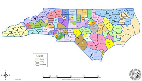 Final North Carolina state Senate voting districts 2022 - Chapelboro.com