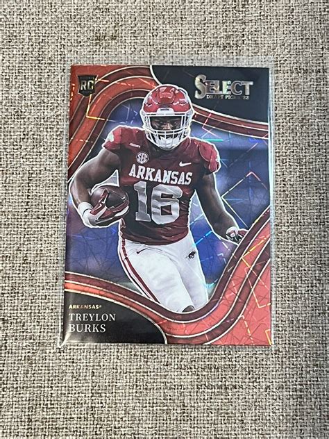 Treylon Burks Rookie Select Draft Picks Red Laser Prizm Field