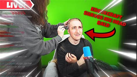 Kreekcraft Shaves His Head Bald Live On Stream Youtube