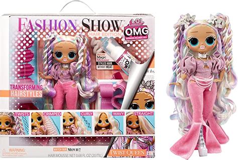 Lol surprise omg fashion show hair edition twist queen fashion doll with magic mousse ...