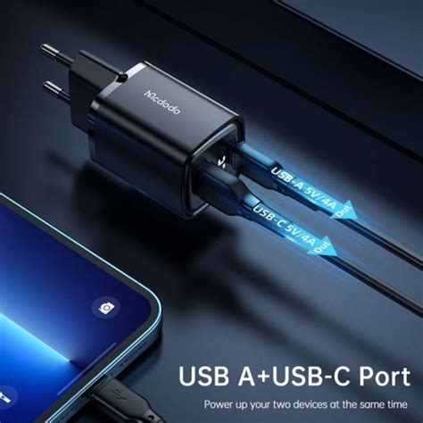 Jual Mcdodo Adaptor Dual Output Usb Type C Fast Charging 33w Ch 1701