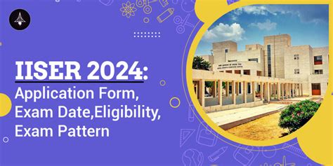 IISER 2024 Application Form Exam Date Eligibility Exam Pattern