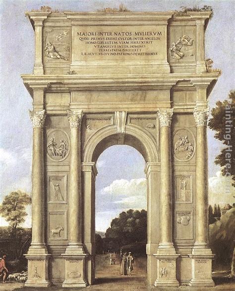 Domenichino A Triumphal Arch Of Allegories Painting Anysize 50 Off A