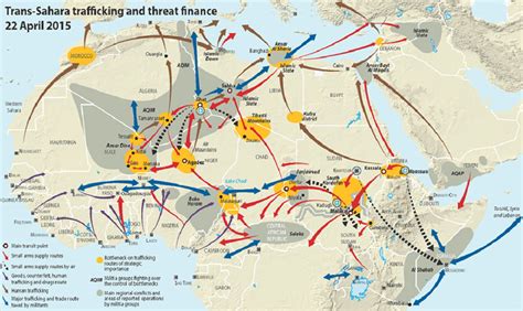 Smuggling And Trafficking Routes Situated Around Conflict Zones In The