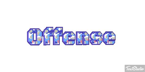 Offense Word Animated  Logo Designs