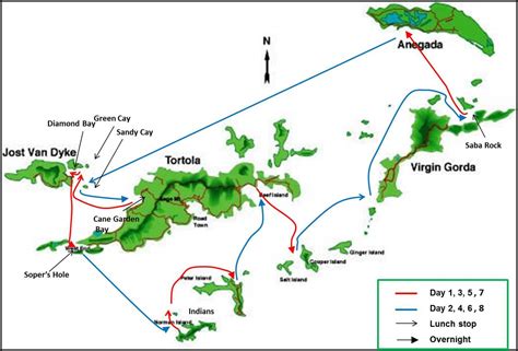 Itineraries Cabin Charter Sailing