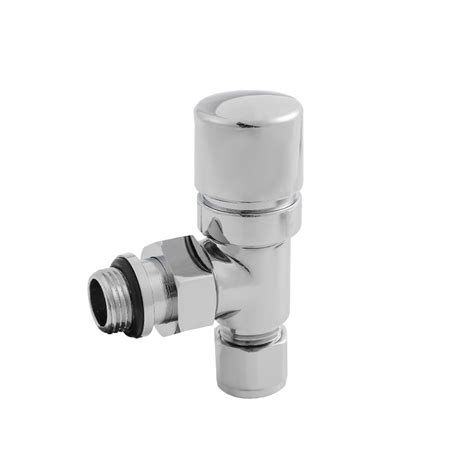 Chrome Plated Thermostatic Radiator Valve For Floor Heating System Valve And Angle Brass