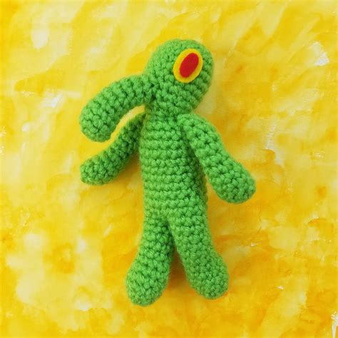 Spongbob Inspired Squidward Bold And Brash Crochet Amigurumi Etsy