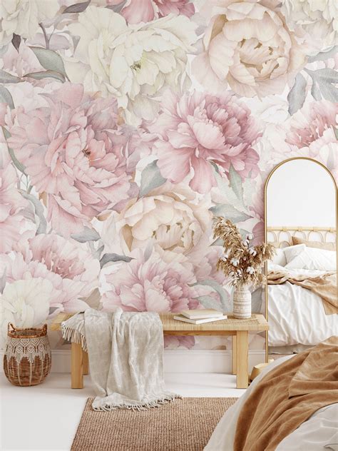 Watercolor Peony Wallpaper