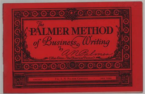 The Palmer Method Of Business Writing Revised Edition 1930 By A N Palmer 1930