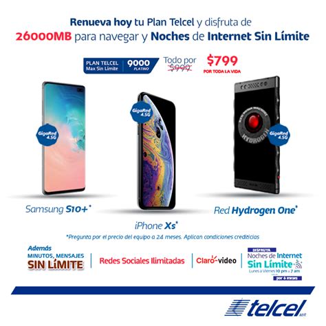 Renueva Tu L Nea Con Plan Telcel Max Sin L Mite Platino Y Obt N