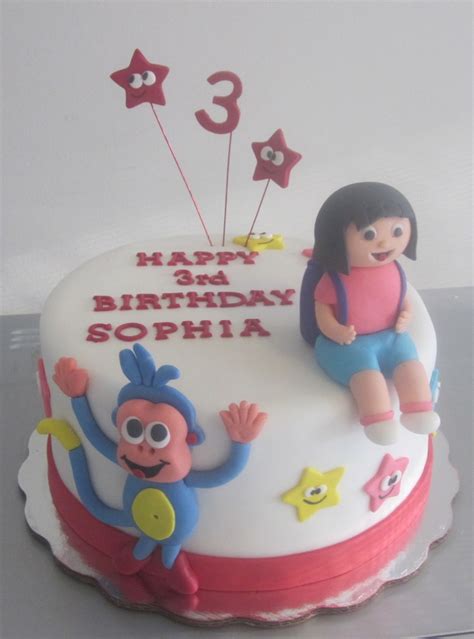 Dora, Boots Cake - CakeCentral.com