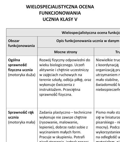 Arkusz Dostosowania Wymaga Edukacyjnych Przyk Ad W Przedszkolu