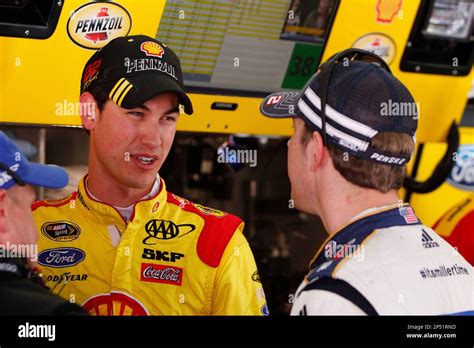 Joey Logano And Brad Keselowski During Practice For The Nascar Sprint