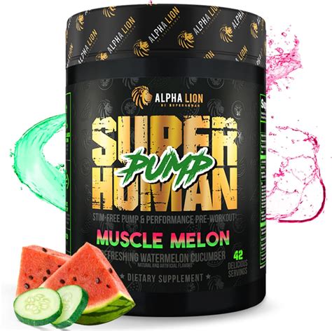 Alpha Lion Superhuman Pump Pre Workout Powder Caffeine